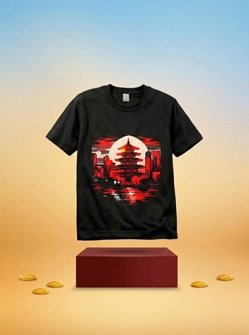 Tokyo Temple Sunset T-Shirt